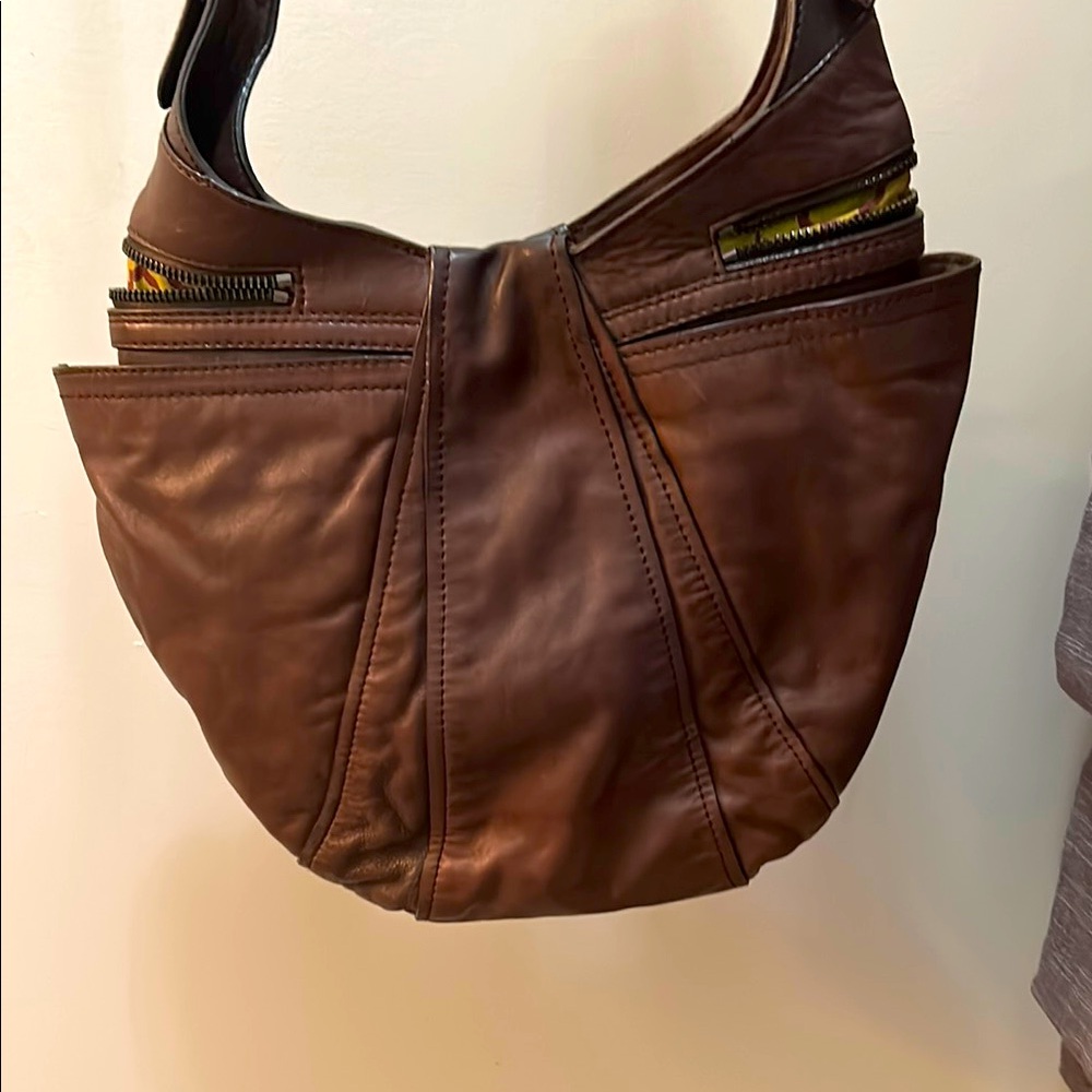 Brown Leather Shoulder Bag